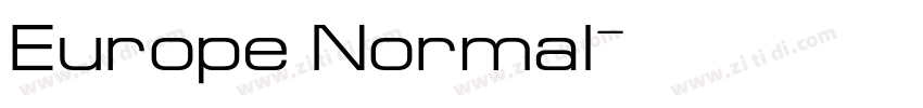 Europe Normal字体转换